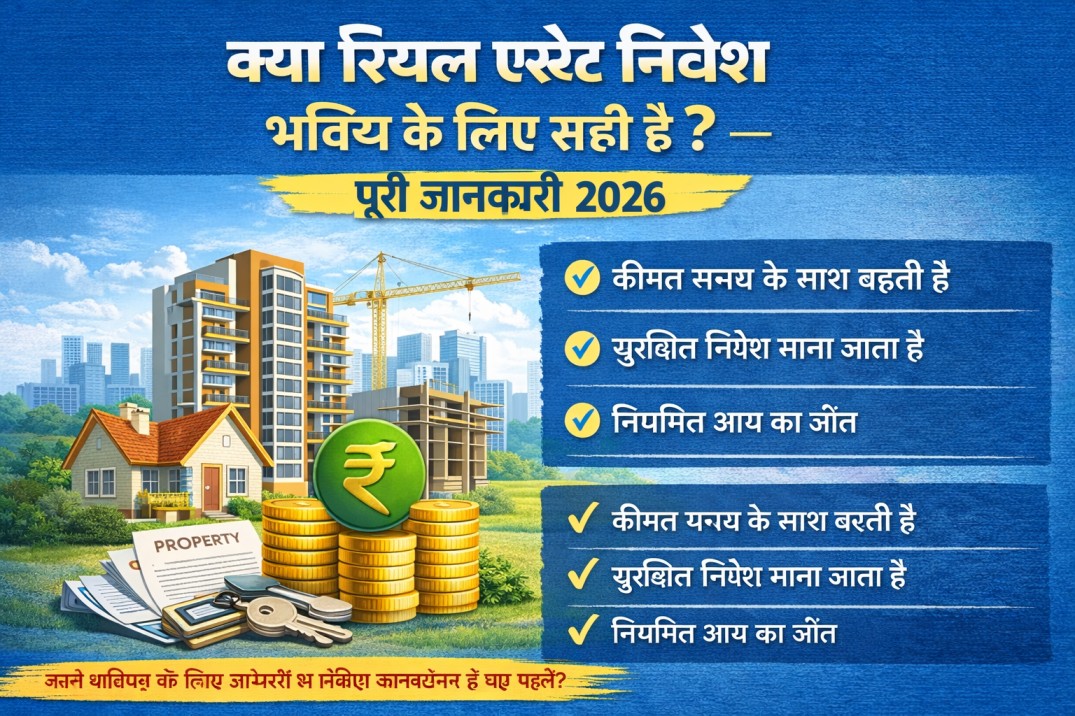क्या रियल एस्टेट निवेश भविष्य के लिए सही है? – Complete Guide 2026